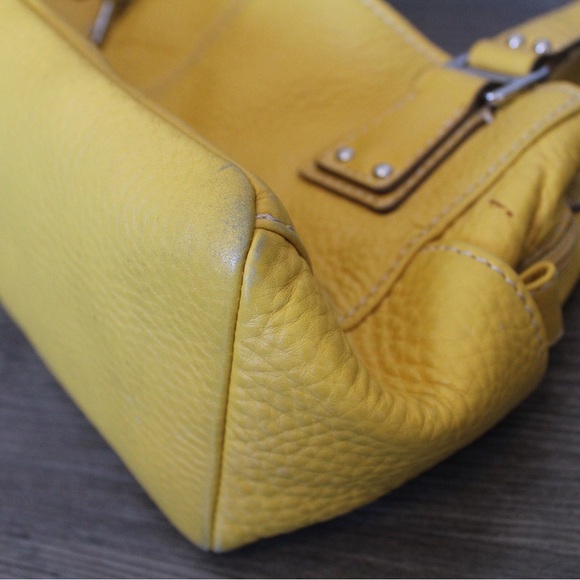 Vintage Fossil Yellow Y2K Shoulder Bag - Picture 6 of 9